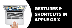 Gestures and shortcuts